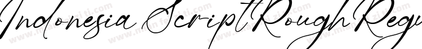 Indonesia Script Rough Regular字体转换